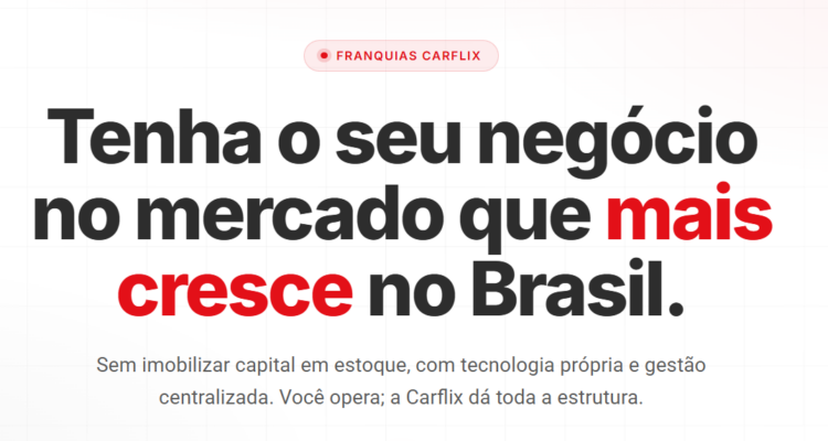 tenha sua franquia da carflix